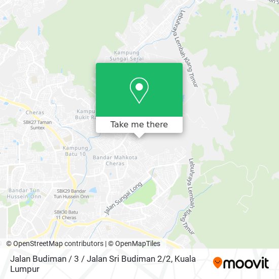 Jalan Budiman / 3 / Jalan Sri Budiman 2 / 2 map