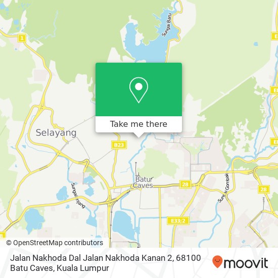 Peta Jalan Nakhoda Dal Jalan Nakhoda Kanan 2, 68100 Batu Caves