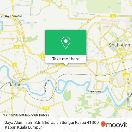 Jaya Aluminium Sdn Bhd, Jalan Sungai Rasau 41300 Kapar map