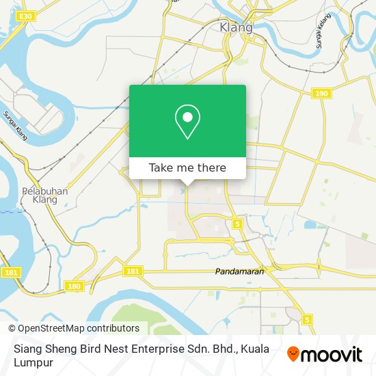 Peta Siang Sheng Bird Nest Enterprise Sdn. Bhd.