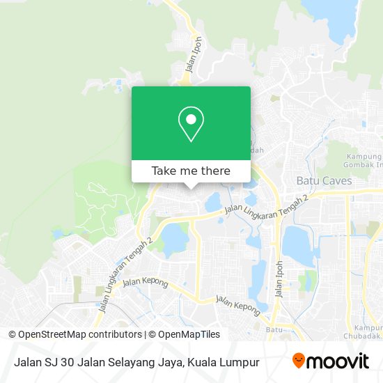 Jalan SJ 30 Jalan Selayang Jaya map