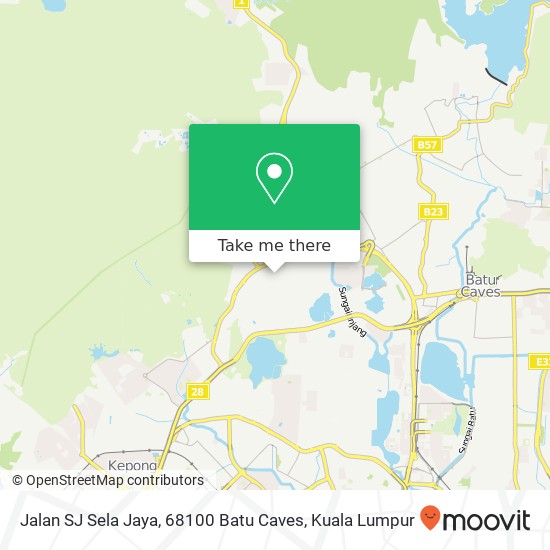 Peta Jalan SJ Sela Jaya, 68100 Batu Caves