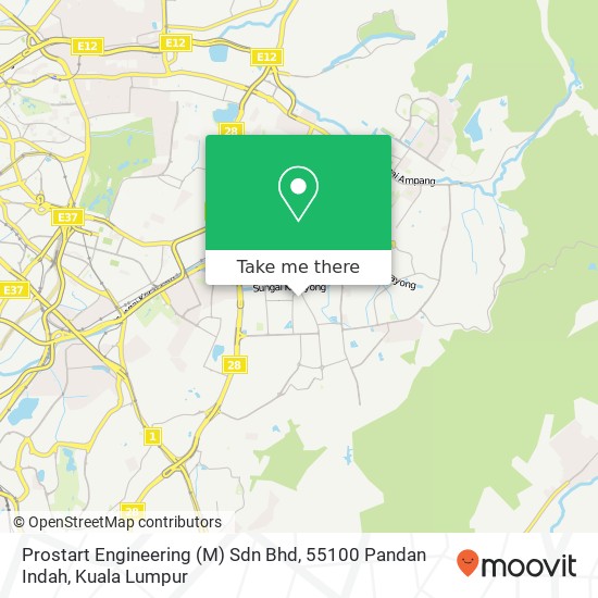 Prostart Engineering (M) Sdn Bhd, 55100 Pandan Indah map