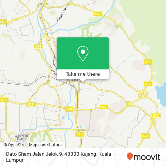 Dato Sham Jalan Jelok 9, 43000 Kajang map