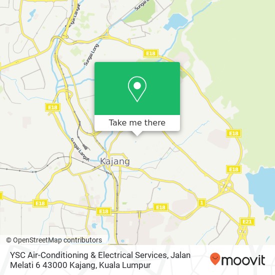 YSC Air-Conditioning & Electrical Services, Jalan Melati 6 43000 Kajang map