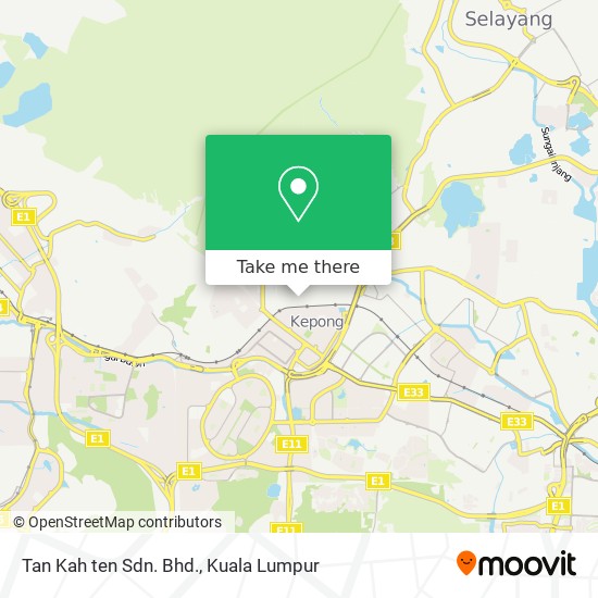 Tan Kah ten Sdn. Bhd. map