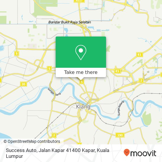 Peta Success Auto, Jalan Kapar 41400 Kapar