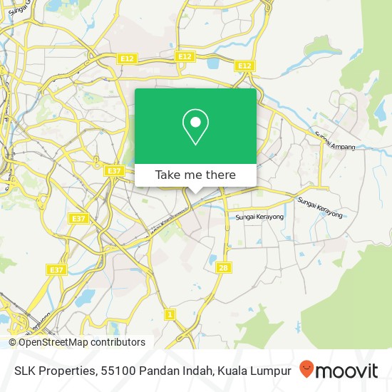 SLK Properties, 55100 Pandan Indah map