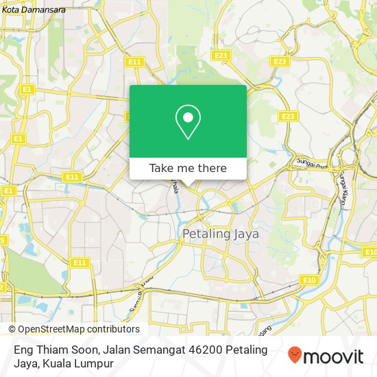 Eng Thiam Soon, Jalan Semangat 46200 Petaling Jaya map