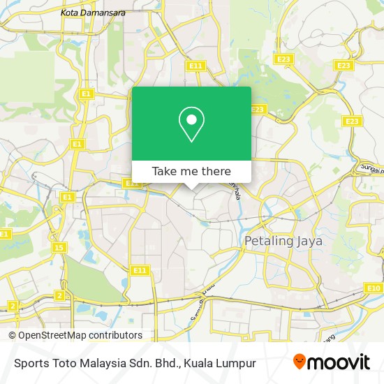 Sports Toto Malaysia Sdn. Bhd. map