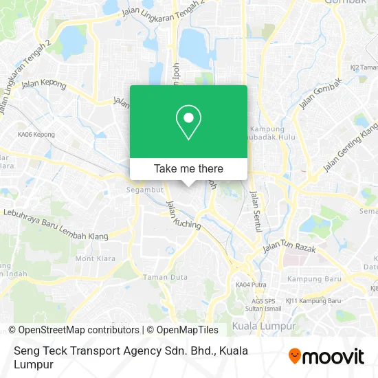 Seng Teck Transport Agency Sdn. Bhd. map