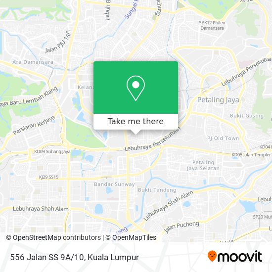 556 Jalan SS 9A/10 map