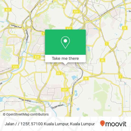 Peta Jalan / / 125F, 57100 Kuala Lumpur