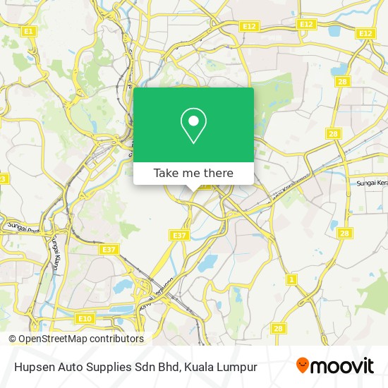 Peta Hupsen Auto Supplies Sdn Bhd