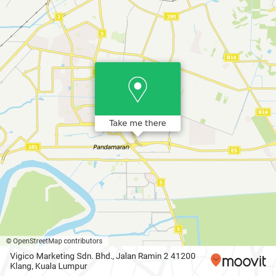 Vigico Marketing Sdn. Bhd., Jalan Ramin 2 41200 Klang map