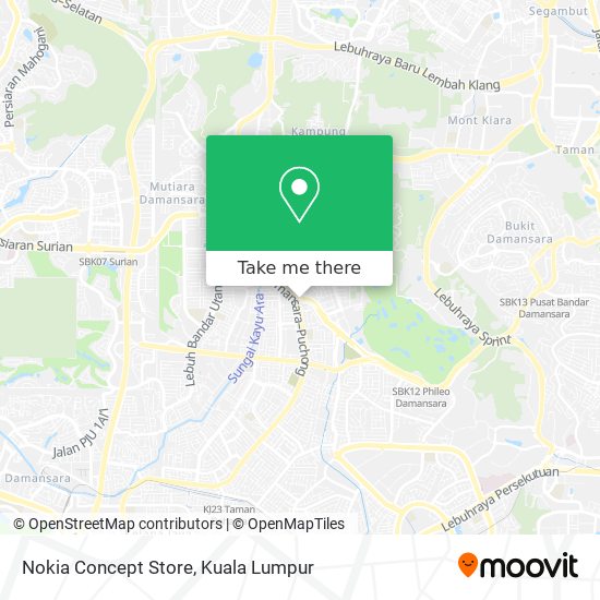 Nokia Concept Store map