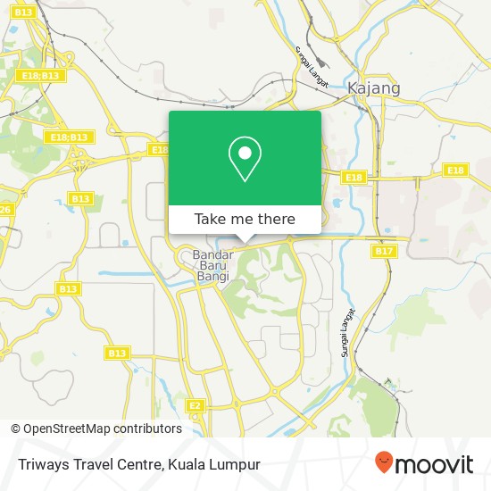 Triways Travel Centre map