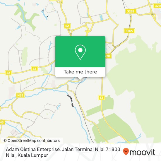 Adam Qistina Enterprise, Jalan Terminal Nilai 71800 Nilai map