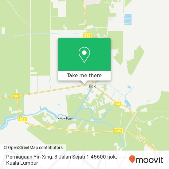 Peta Perniagaan Yin Xing, 3 Jalan Sejati 1 45600 Ijok