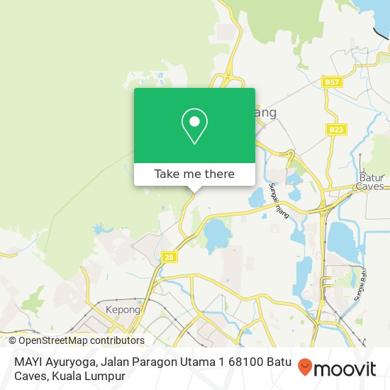 MAYI Ayuryoga, Jalan Paragon Utama 1 68100 Batu Caves map