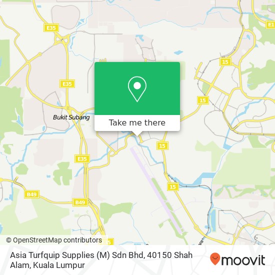 Asia Turfquip Supplies (M) Sdn Bhd, 40150 Shah Alam map
