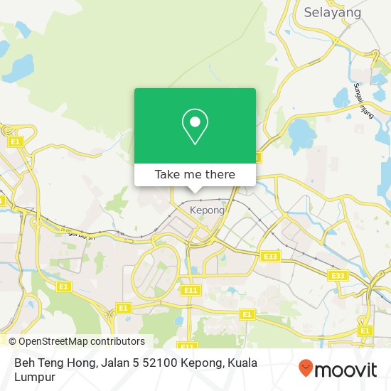 Beh Teng Hong, Jalan 5 52100 Kepong map