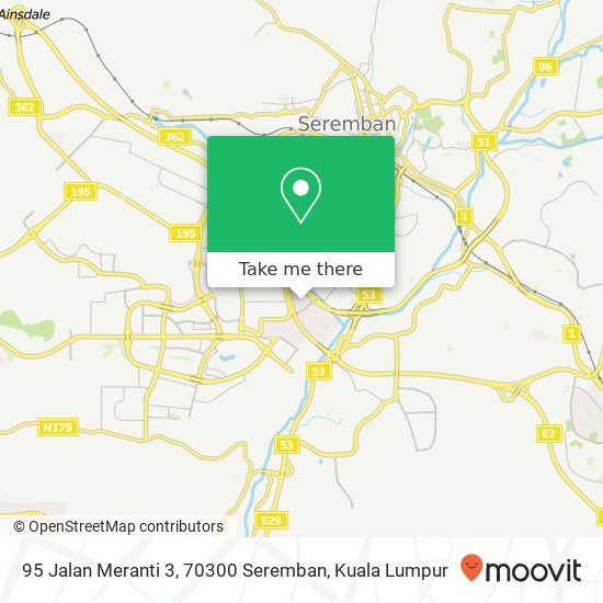 95 Jalan Meranti 3, 70300 Seremban map