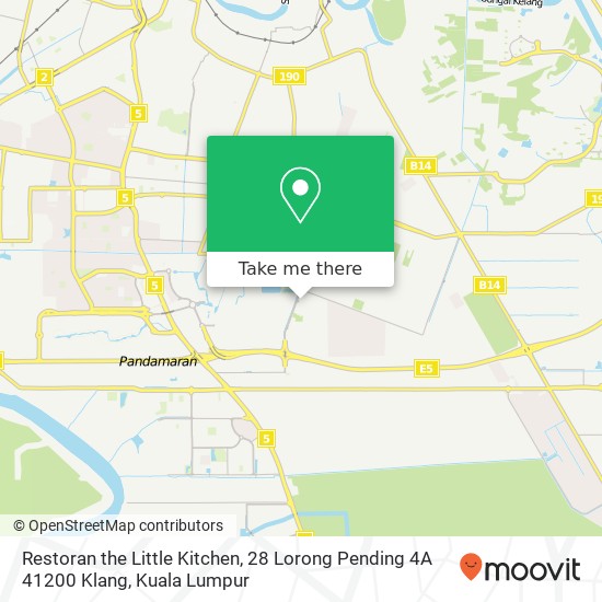 Restoran the Little Kitchen, 28 Lorong Pending 4A 41200 Klang map