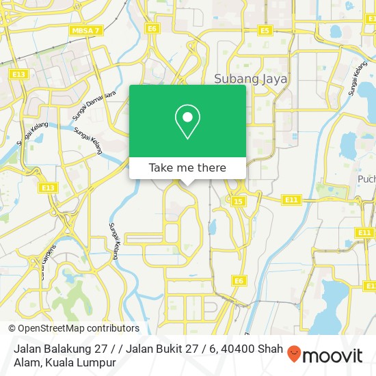 Jalan Balakung 27 / / Jalan Bukit 27 / 6, 40400 Shah Alam map