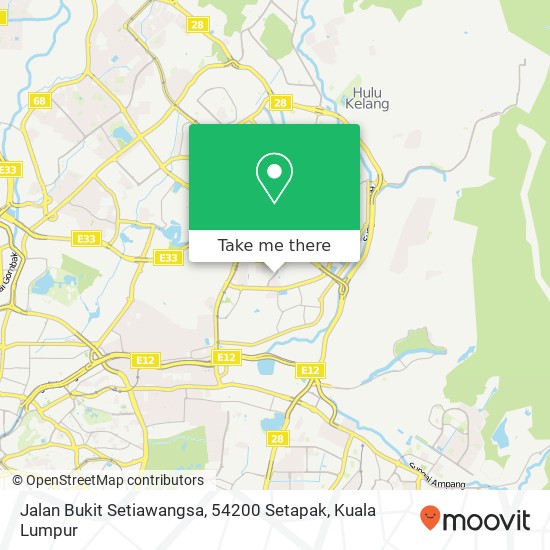 Peta Jalan Bukit Setiawangsa, 54200 Setapak