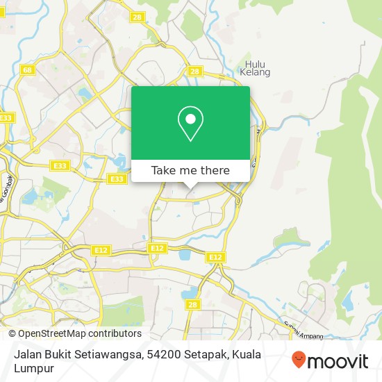 Jalan Bukit Setiawangsa, 54200 Setapak map