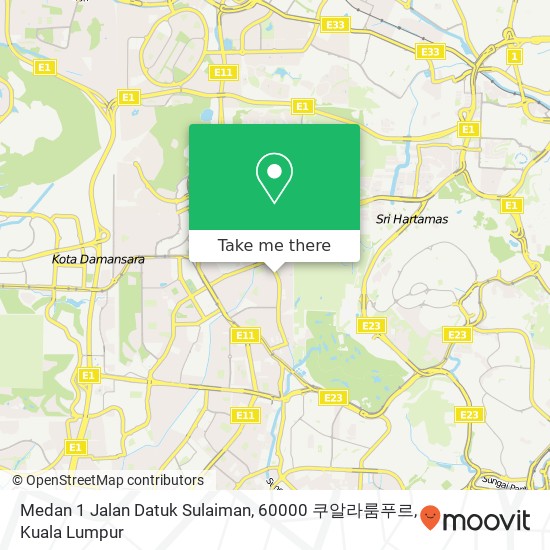 Peta Medan 1 Jalan Datuk Sulaiman, 60000 쿠알라룸푸르