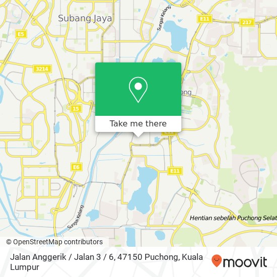 Peta Jalan Anggerik / Jalan 3 / 6, 47150 Puchong