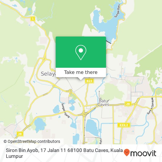 Peta Siron Bin Ayob, 17 Jalan 11 68100 Batu Caves