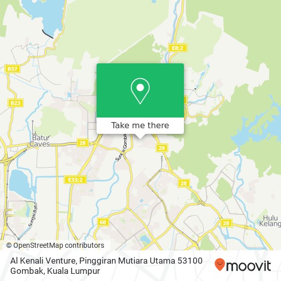 Peta Al Kenali Venture, Pinggiran Mutiara Utama 53100 Gombak