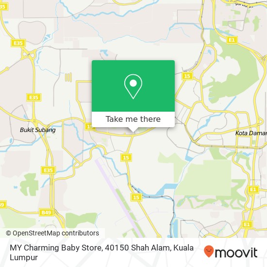 MY Charming Baby Store, 40150 Shah Alam map