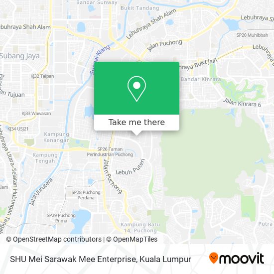 Peta SHU Mei Sarawak Mee Enterprise