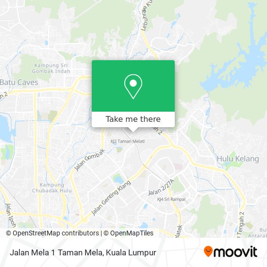 Peta Jalan Mela 1 Taman Mela