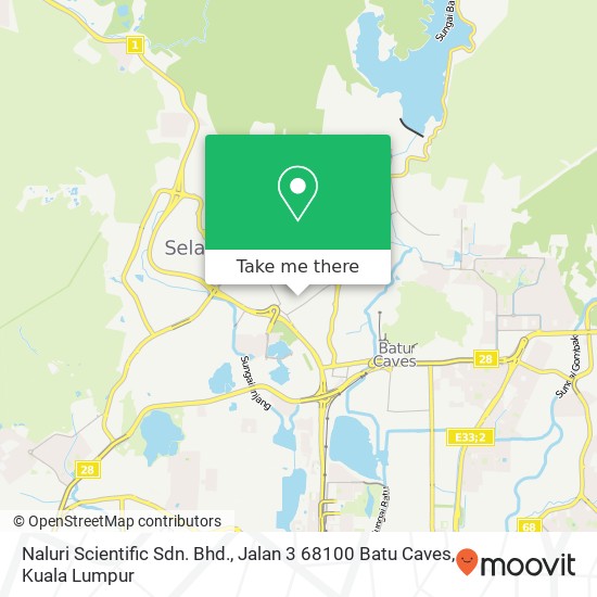 Naluri Scientific Sdn. Bhd., Jalan 3 68100 Batu Caves map