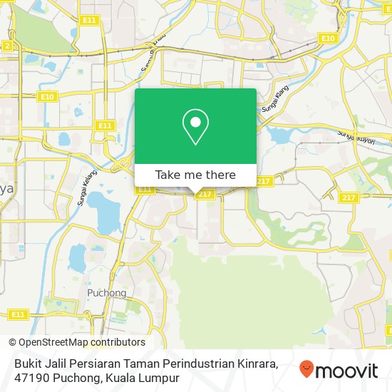 Peta Bukit Jalil Persiaran Taman Perindustrian Kinrara, 47190 Puchong