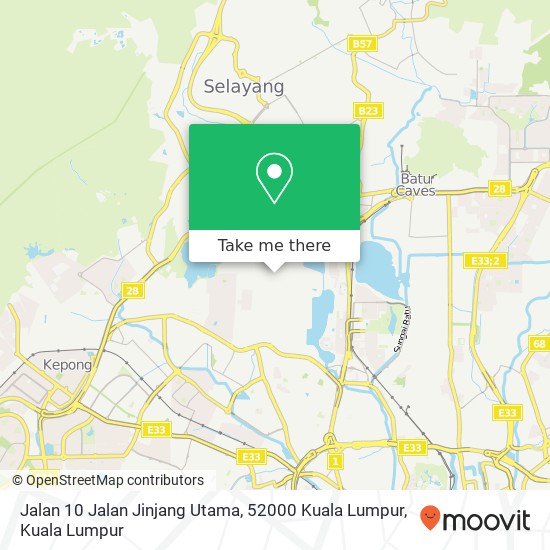 Jalan 10 Jalan Jinjang Utama, 52000 Kuala Lumpur map