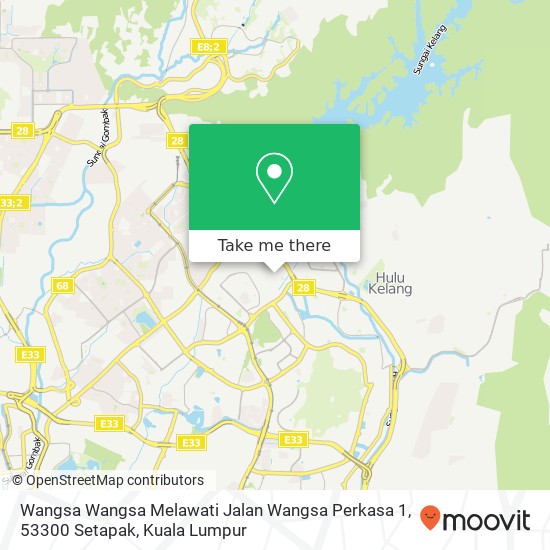 Wangsa Wangsa Melawati Jalan Wangsa Perkasa 1, 53300 Setapak map