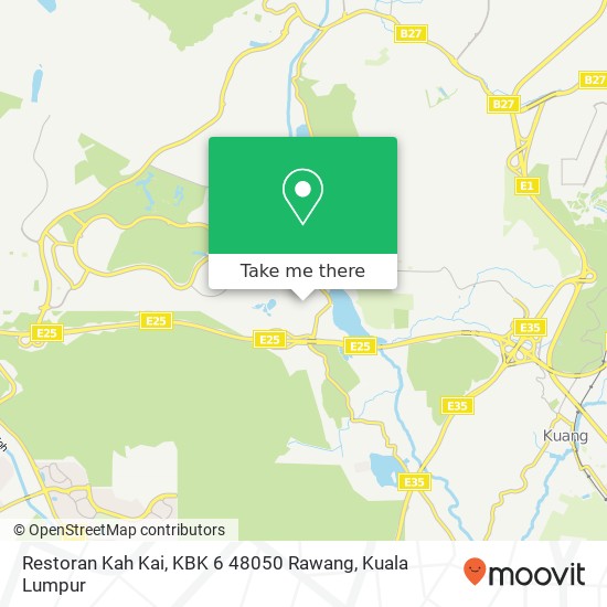Peta Restoran Kah Kai, KBK 6 48050 Rawang