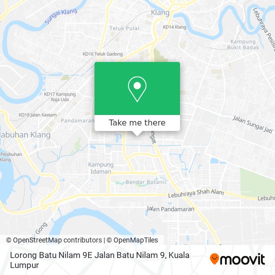 Peta Lorong Batu Nilam 9E Jalan Batu Nilam 9