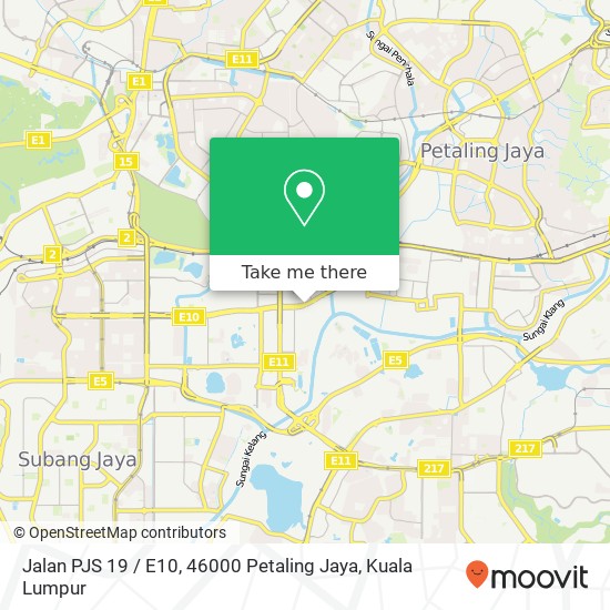 Jalan PJS 19 / E10, 46000 Petaling Jaya map