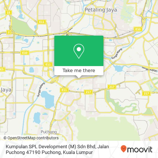 Peta Kumpulan SPL Development (M) Sdn Bhd, Jalan Puchong 47190 Puchong