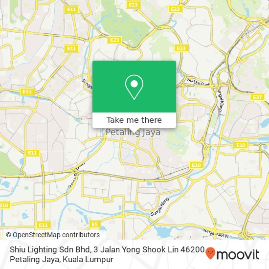 Shiu Lighting Sdn Bhd, 3 Jalan Yong Shook Lin 46200 Petaling Jaya map