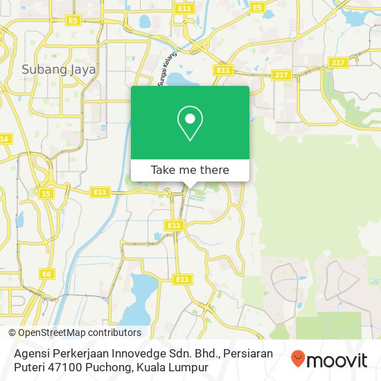 Agensi Perkerjaan Innovedge Sdn. Bhd., Persiaran Puteri 47100 Puchong map