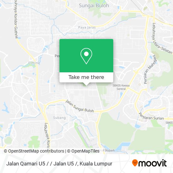 Jalan Qamari U5 / / Jalan U5 / map