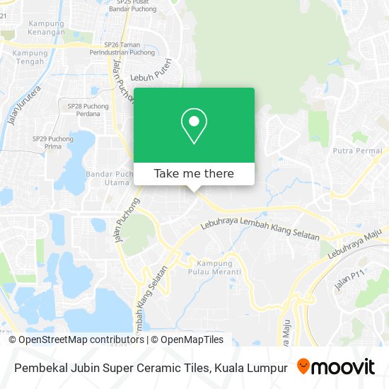 Pembekal Jubin Super Ceramic Tiles map